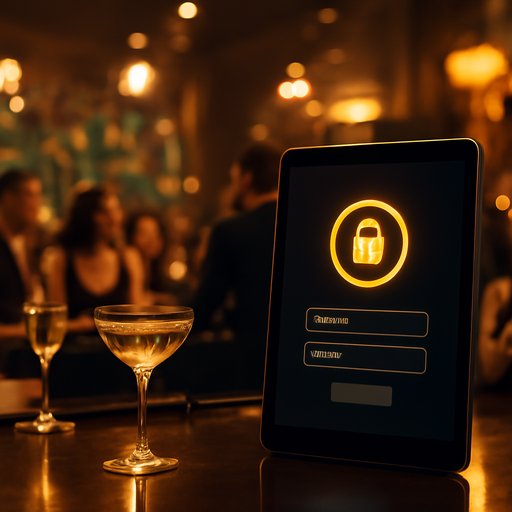 Gaming platform security lock screen